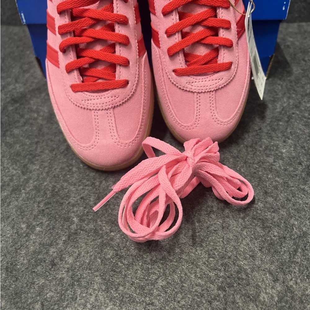 adidas Originals Spezial Pink and Red Suede Athletic Sneakers - Picture 7 of 7